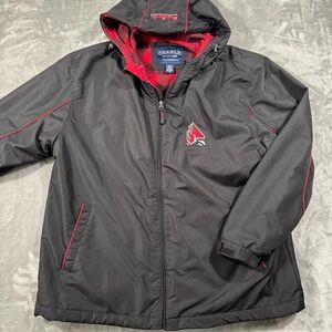 Vintage Ball State Cardinals Jacket Mens M Crable Sportswear Windbreaker Lined